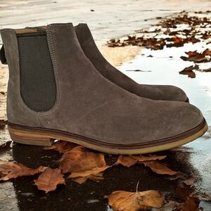 Clarks Clarkdale Gobi Chelsea Suede Leather Men's Boots Size 11